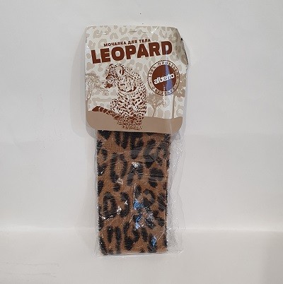 Мочалка для тела с ребристой текстурой средней жесткости Leopard арт.А00034 (12)