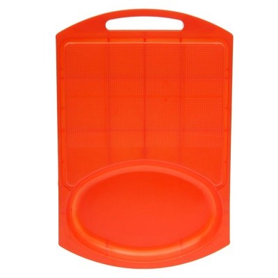 Доска разделочная пластиковая с лотком 38x27 см (32)