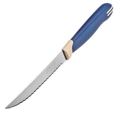 Нож № 6 пластиковая ручка 5", двойной зубчик, лазер (12/60/600)