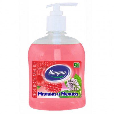 Крем-мыло «Минута» с дозатором, Малина и мелисса, 500 мл