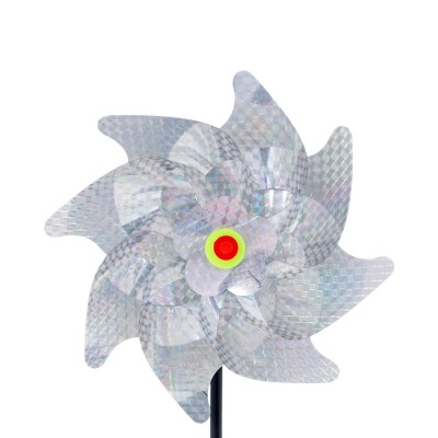 Ветряк светоотражающий для отпугивания птиц, d20см, h50см, пластик, INBLOOM 156-022 (240)