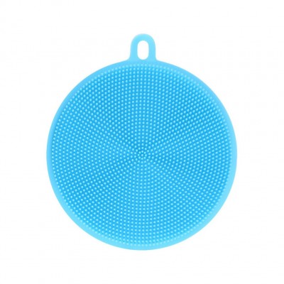 Губка-щетка для мытья посуды, овощей и фруктов силикон 11,5см (500)