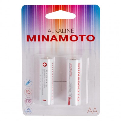 Батарейка Minamoto LR06 AA, бл/2 