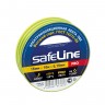 Изолента Safeline Pro, 15 мм, 10 м, 0.15 мкм, с жёлто-зелёными полосами