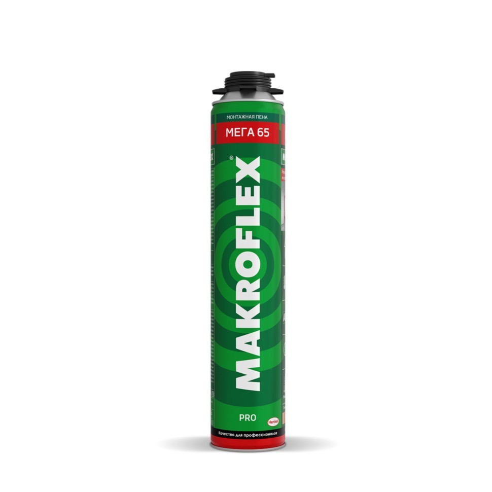 Пена монтажная Makroflex Мега 65 Про, 750 мл