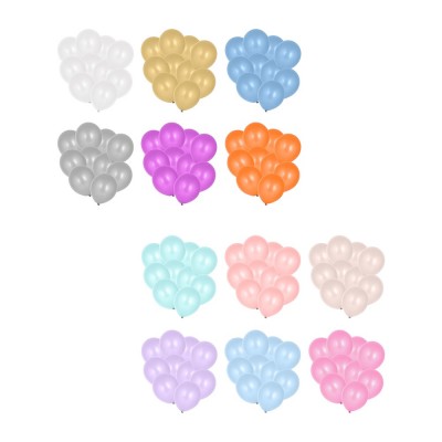 Шары воздушные 10шт, 12&quot;, металлик и макарун, 12 цветов FNtastic (12)