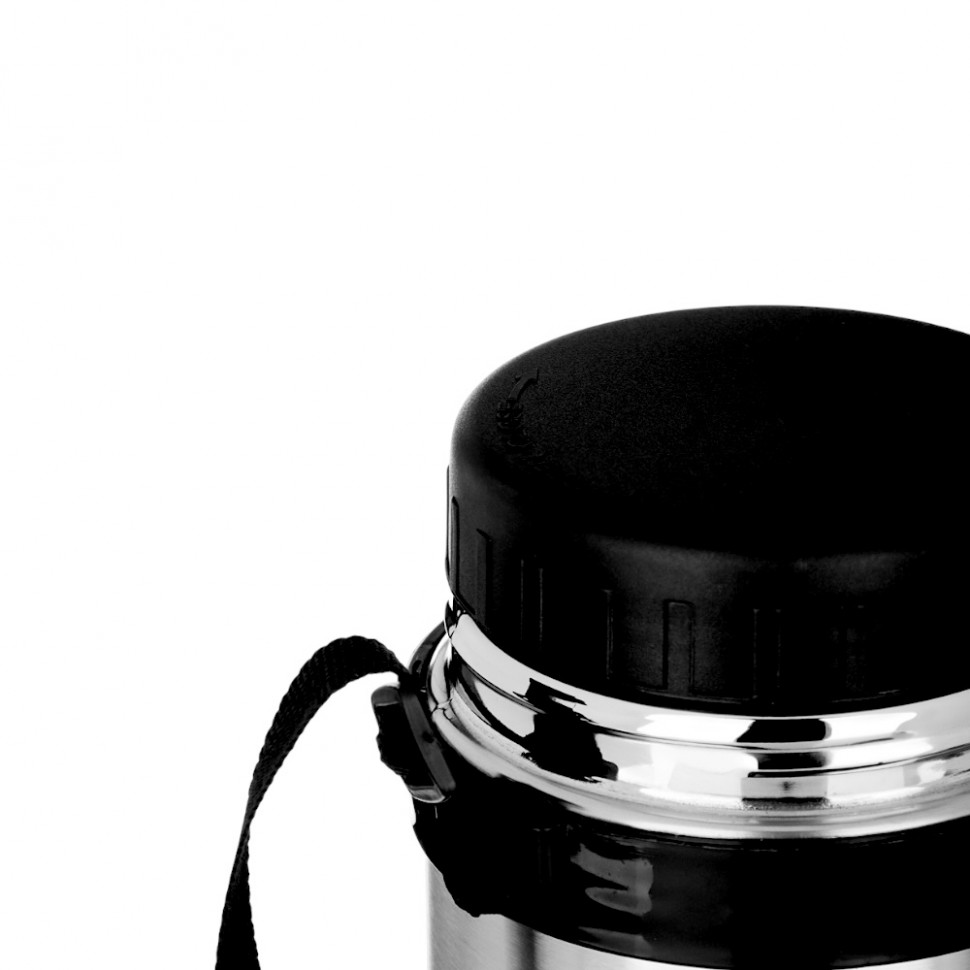 Термос металлический "Суповой" с широким горлом 1,00л серебристый