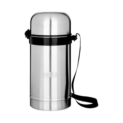 Термос металлический &quot;Суповой&quot; с широким горлом 1,00л серебристый