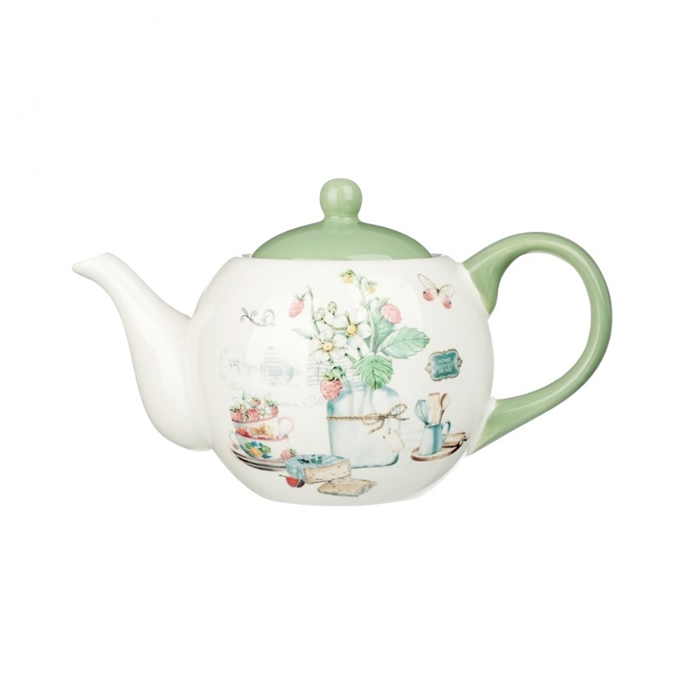 Чайник заварочный 900мл, керамика MILLIMI Земляника