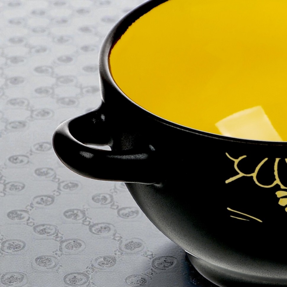 Бульонница, керамика, 550мл, 4 цвета