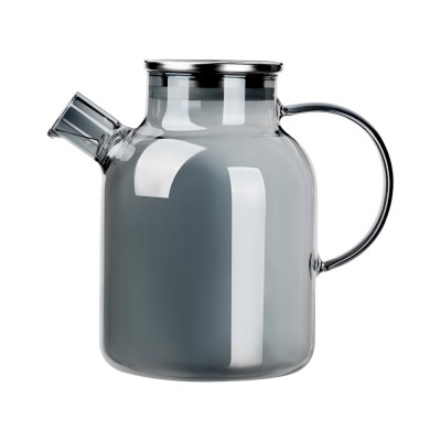 Чайник заварочный Графит 1,8л, стекло, нерж.сталь SATOSHI