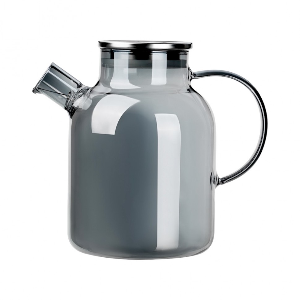 Чайник заварочный Графит 1,8л, стекло, нерж.сталь SATOSHI