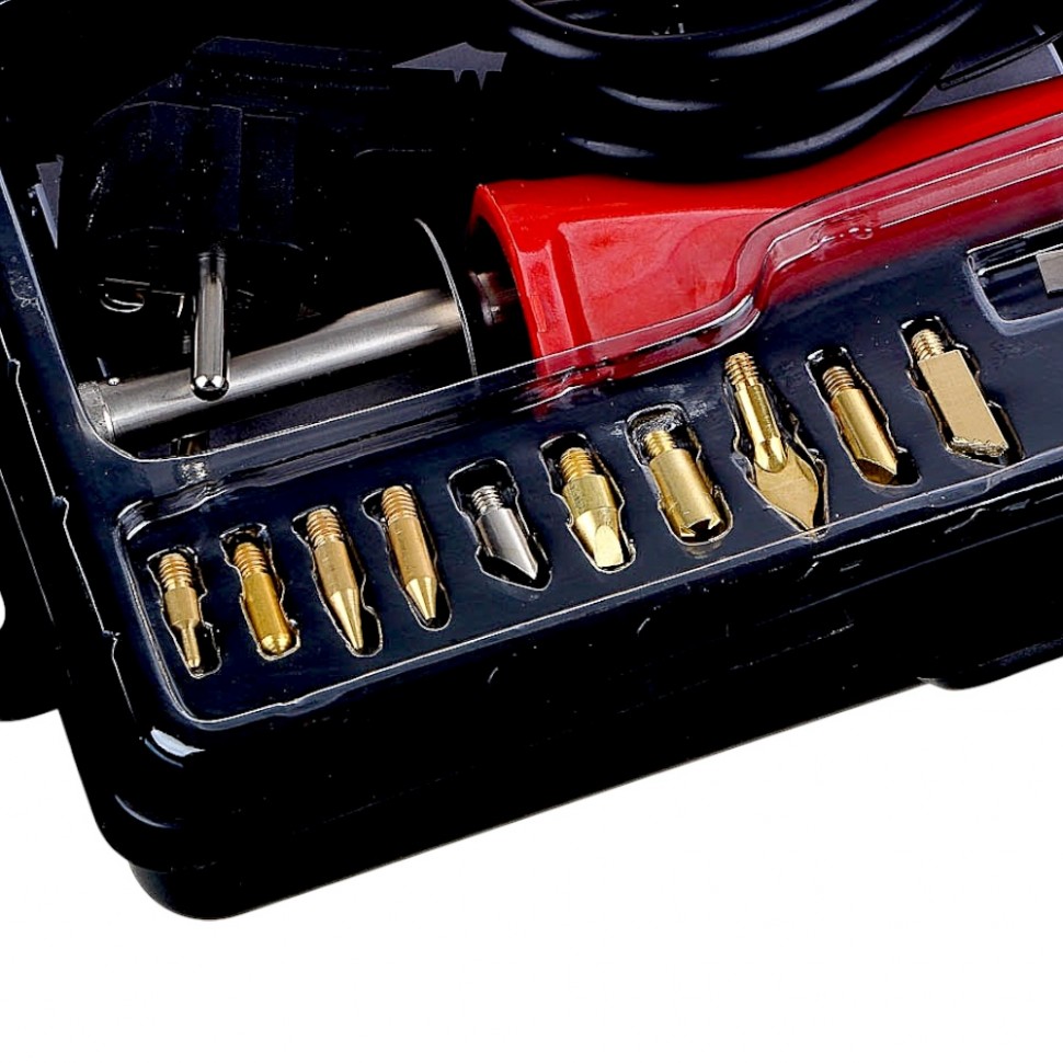 Выжигатель 30 Вт, 23 предмета, насадки для выжигания