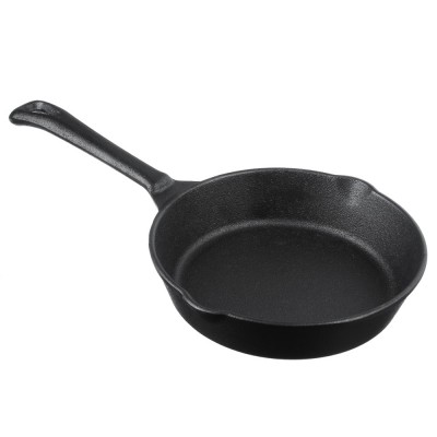 Сковорода чугунная, 2 слива, D=15,5 см