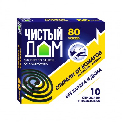 Спирали от комаров Чистый дом 10шт (60)