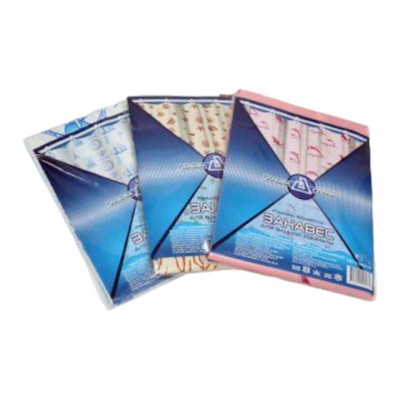 Штора для ванной полиэтиленовая 180*180 см 45мкм GG   однотонная белая (40/3)