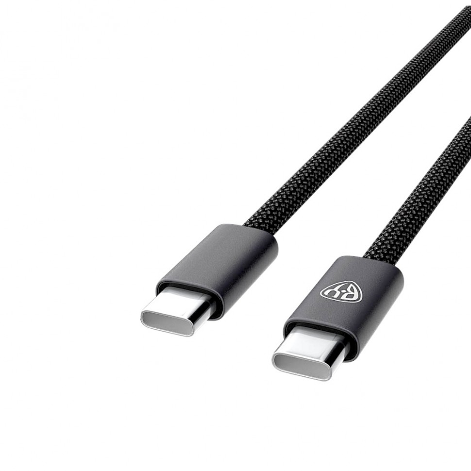 Кабель для зарядки Type C-Type C BY Absolut, 100Вт, 2м, 5A, E-Marker, нейлон, черный