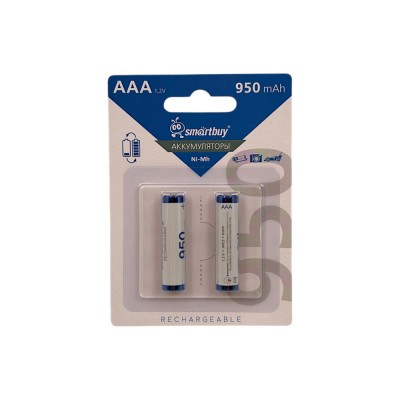 Аккумулятор SmartBuy R03 (AAA) Ni-MH  950mAh бл/2 (2)
