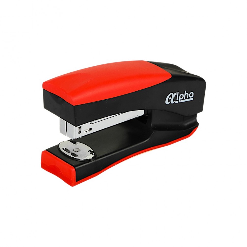 Степлер Альфа для скоб №24/6, до 20 листов, вертикально-горизонт, в карт.кор.