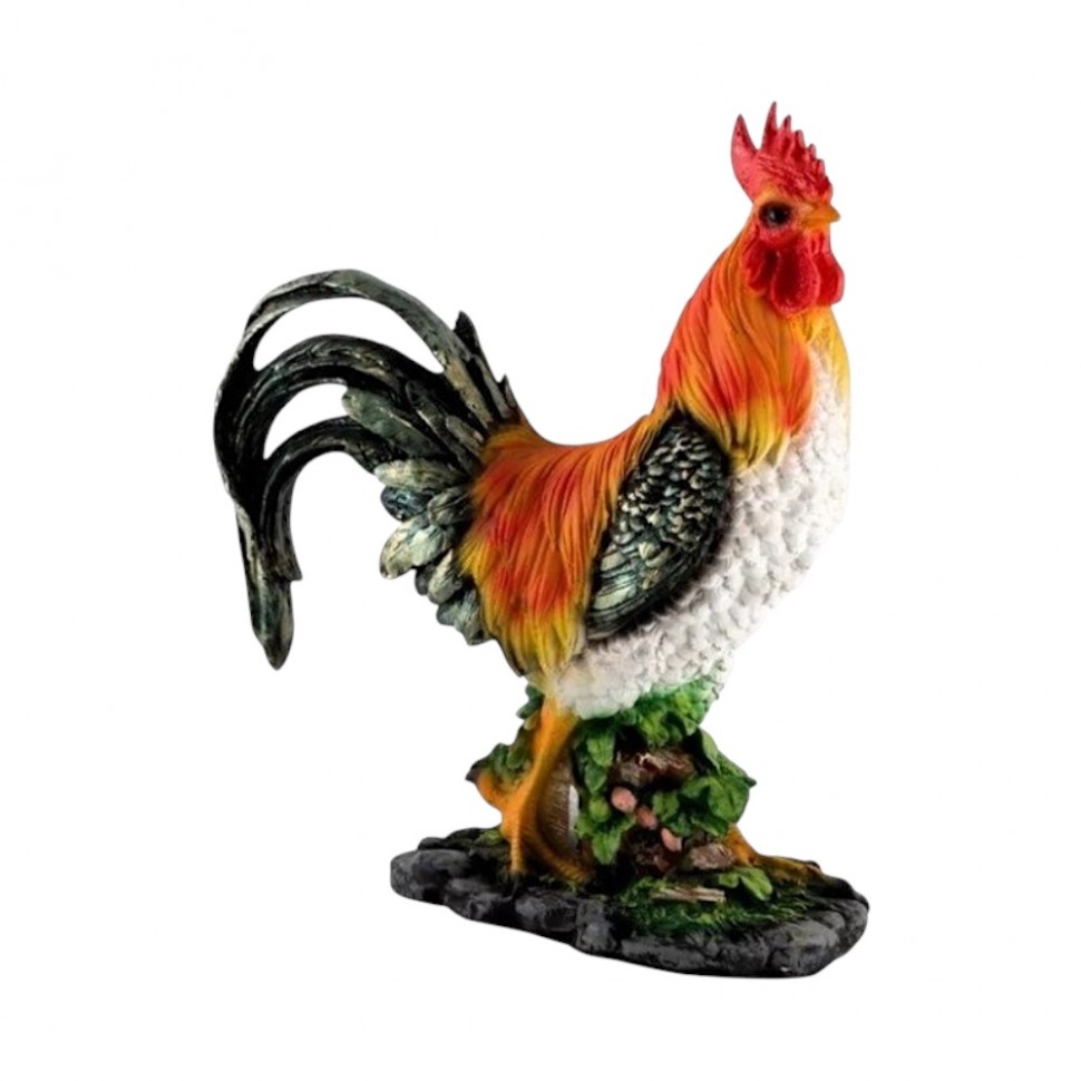 Фигура садовая Петух на бочке Н-45см, 11409 (4)