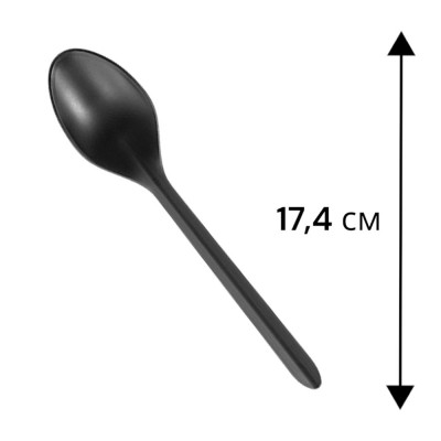 Ложка cтоловая 173,5мм матовая черная PP 4033 (50/1000)