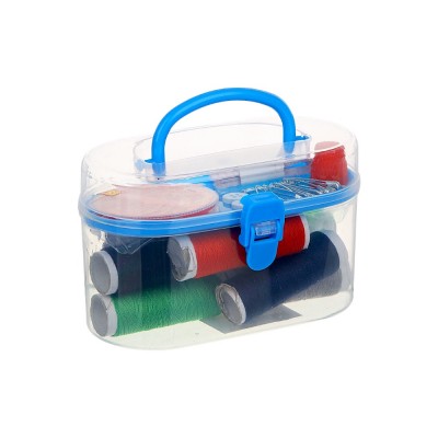 Набор швейный 15 пр. в пластик боксе (нитки, иголки, ножницы, сантиметр и т.д.) (18)