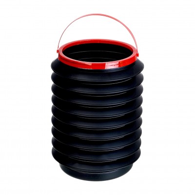 Ведро складное 4 л, автомобильное, 18x24 см, пластик Рокот