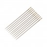 Набор швейных игл 10шт с золотым ушком, сталь (120)