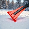 Щетка для уборки снега со скребком 34 см