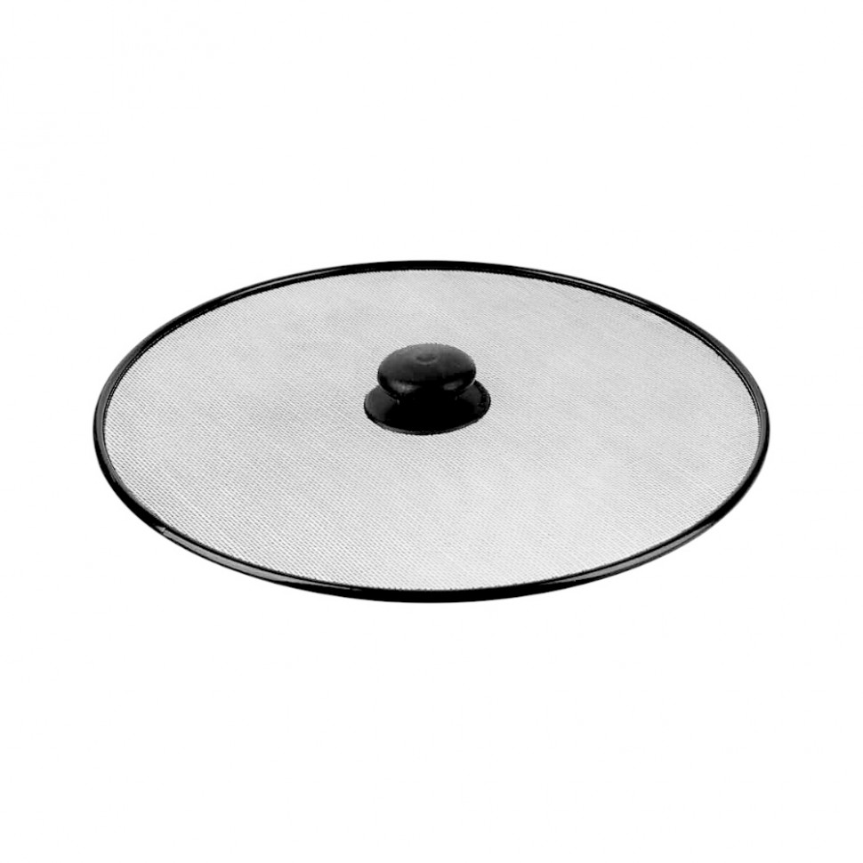 Крышка-сетка от брызг с ручкой, 29см, металл