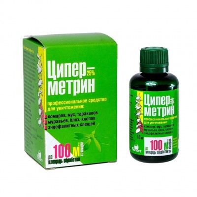 Инсектоакарацидное средство Ципер-метрин 25% универсальное 50мл. (30)