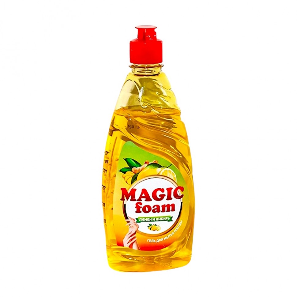 Средство для мытья посуды "MAGIC FOAM" Лимон и имбирь 500 г 2-4907 (12)