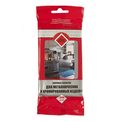Салфетки влажные для металлических и хромированных изделий (10/60)