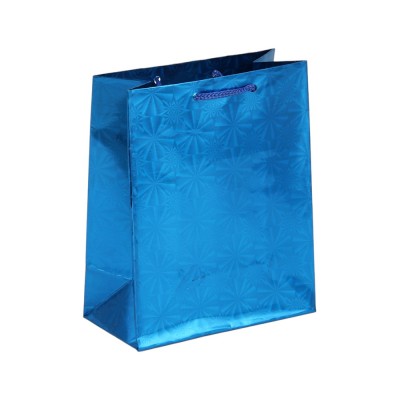 Пакет подарочный бумажный, фольгированный, 11.5x14.5x6.5 см, 6 цветов