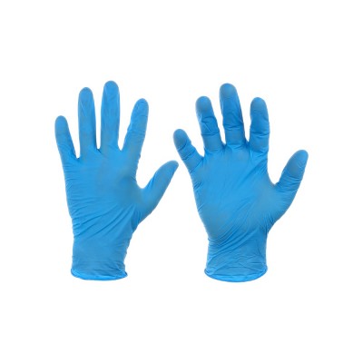 Перчатки одноразовые размер S/M/L, нитрил, 10шт, голубой цвет VETTA