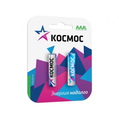 Батарейка Космос LR03 AAA, бл/2