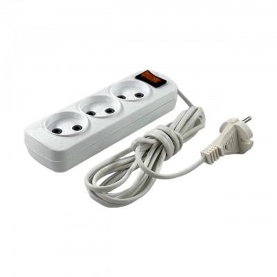 Удлинитель сетевой с выключателем 3м  (50)