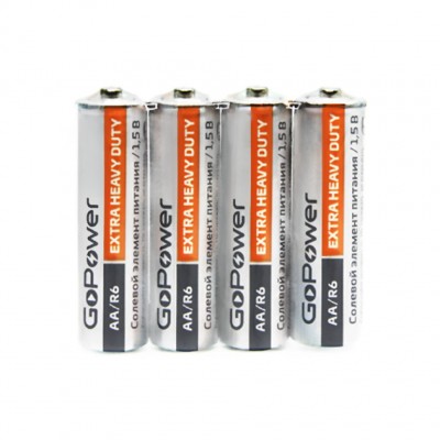 Батарейка GoPower R06 AA, 4 в п/э