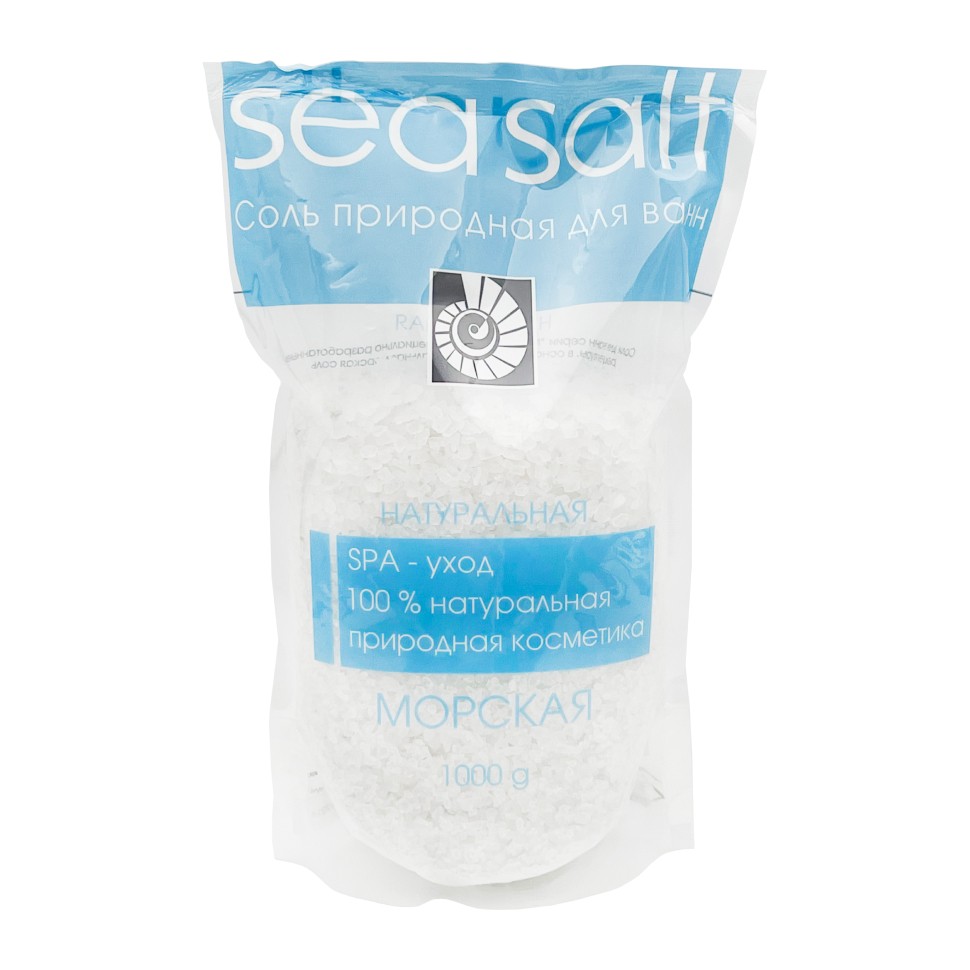 Соль для ванн натуральная МОРСКАЯ 1000гр ЭЛ-1061 (12)