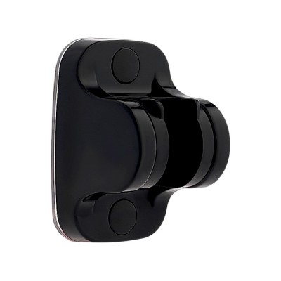 Держатель для лейки душа настенный самоклеящийся, черный (100)