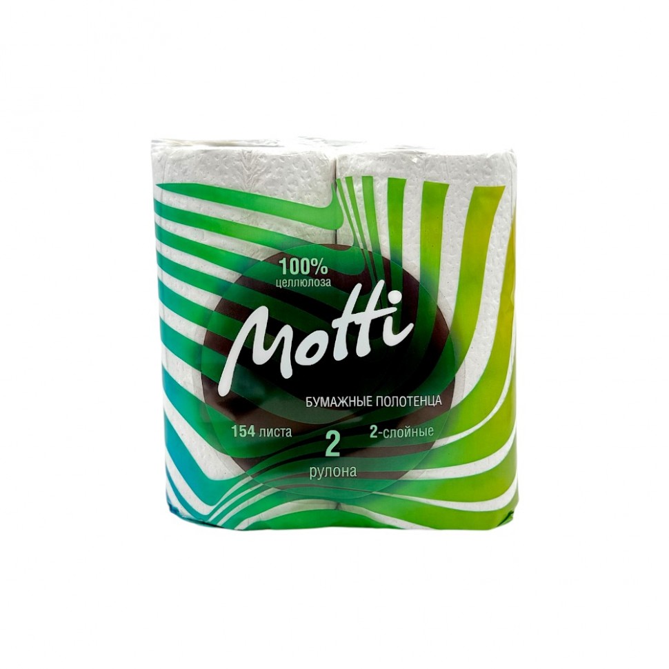 Полотенца бумажные в рулоне 2 шт. 2-сл. "Motti"(24)