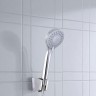 Держатель для лейки душа, настенный, двухрежимный, пластик, хром (400)