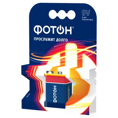 Батарейка Фотон 6LR61 9V, бл/1 