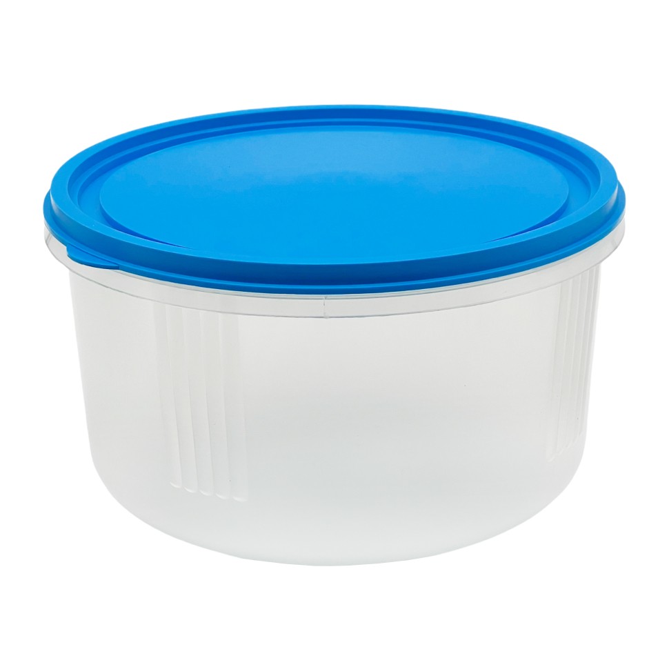 Контейнер пластик круглый с крышкой 2л для пищевых продуктов (20)