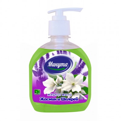 Крем-мыло «Минута» с дозатором, Жасмин и шалфей, 300 мл
