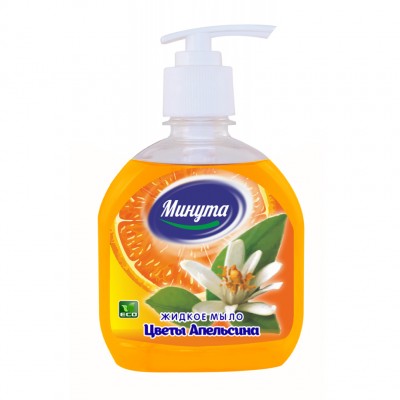 Крем-мыло «Минута» с дозатором, Цветы апельсина, 300 мл