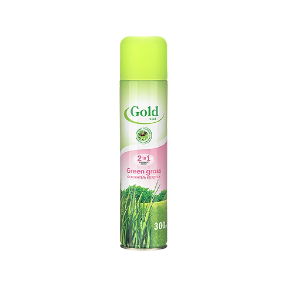 Освежитель воздуха Gold Wind Green grass 300 мл (12)