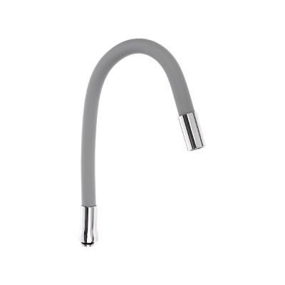 Излив смесителя для кухни, гибкий, силиконовый, 1 режим, 50см, серый (50)