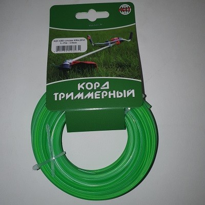 Леска для триммера КВАДРАТ 2,0 мм* 15 м зелёная (120)