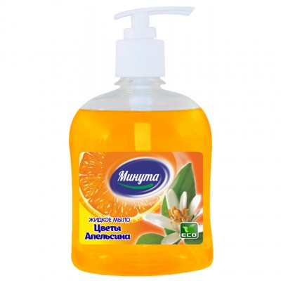  Крем-мыло «Минута» с дозатором, Цветы апельсина, 500 мл